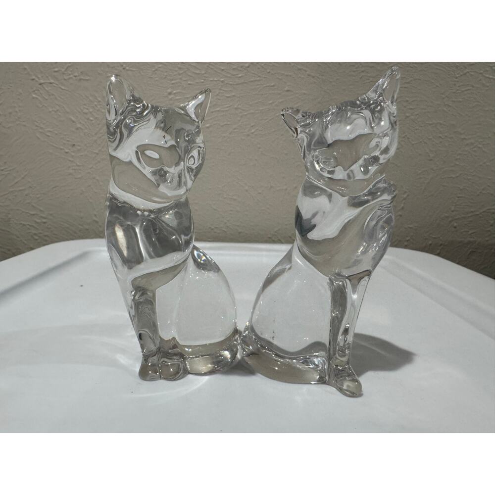 Lenox Glass Cat Figurines 1993 and 1994 - Picture 4 of 9